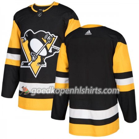 Pittsburgh Penguins Blank Adidas 2017-2018 Zwart Authentic Shirt - Mannen